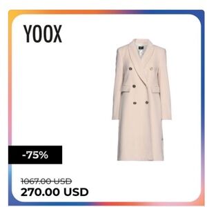 LIU-JO Wool Coat, never worn, new with tags